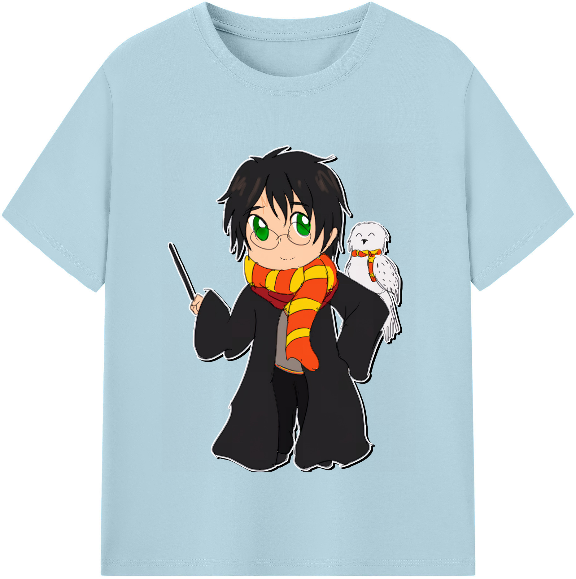 （画像用） Harry Potter ハリー・ポッターシリーズ 綿100％半袖Tシャツ（フロントプリント）